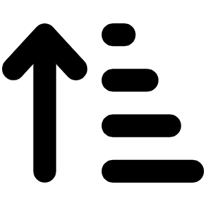 Arrow Up Short Wide Icon from Font Awesome Solid Set