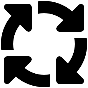 Arrows Spin Icon from Font Awesome Solid Set
