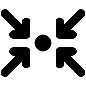 Arrows To Circle Icon from Font Awesome Solid Set