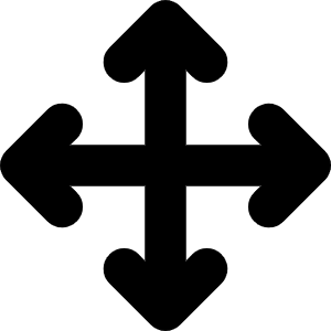 Arrows Up Down Left Right Icon from Font Awesome Solid Set