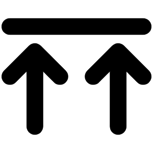 Arrows Up To Line Icon from Font Awesome Solid Set