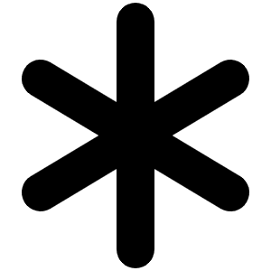 Asterisk Icon from Font Awesome Solid Set