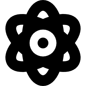 Atom Icon from Font Awesome Solid Set