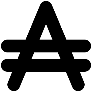 Austral Sign Icon from Font Awesome Solid Set
