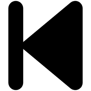 Backward Step Icon from Font Awesome Solid Set