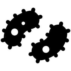Bacteria Icon from Font Awesome Solid Set
