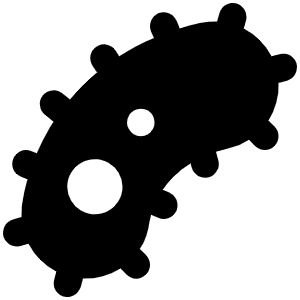 Bacterium Icon from Font Awesome Solid Set
