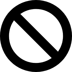 Ban Icon from Font Awesome Solid Set