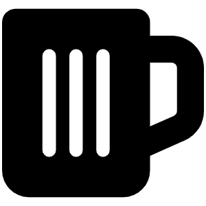 Beer Mug Empty Icon from Font Awesome Solid Set