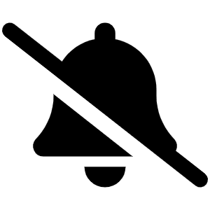 Bell Slash Icon from Font Awesome Solid Set