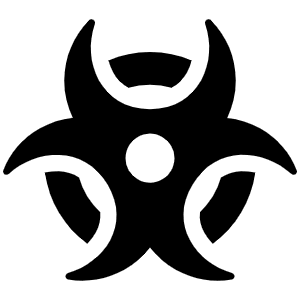 Biohazard Icon from Font Awesome Solid Set