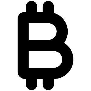 Bitcoin Sign Icon from Font Awesome Solid Set