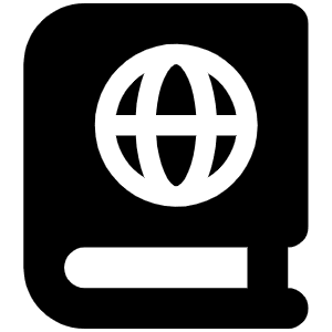 Book Atlas Icon from Font Awesome Solid Set