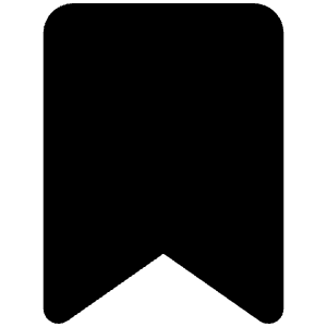 Bookmark Icon from Font Awesome Solid Set