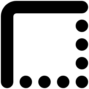 Border Top Left Icon from Font Awesome Solid Set