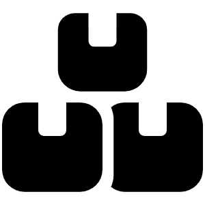 Boxes Stacked Icon from Font Awesome Solid Set