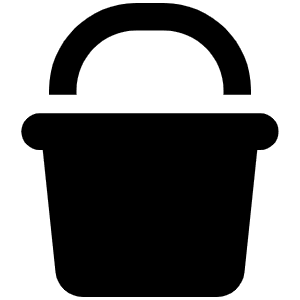 Bucket Icon from Font Awesome Solid Set