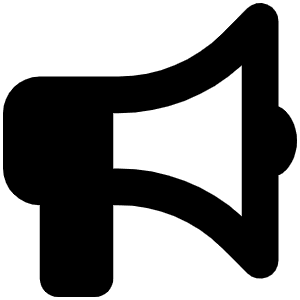 Bullhorn Icon from Font Awesome Solid Set