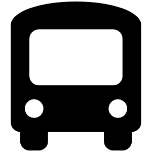 Bus Simple Icon from Font Awesome Solid Set