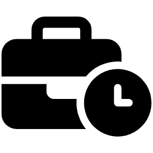 Business Time Icon from Font Awesome Solid Set