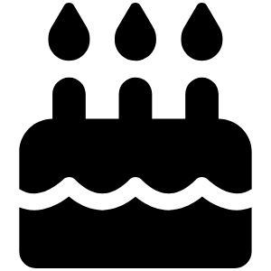 Cake Candles Icon from Font Awesome Solid Set