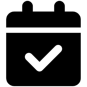 Calendar Check Icon from Font Awesome Solid Set
