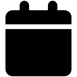 Calendar Icon from Font Awesome Solid Set