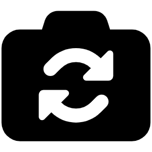 Camera Rotate Icon from Font Awesome Solid Set