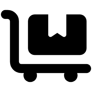 Cart Flatbed Icon from Font Awesome Solid Set