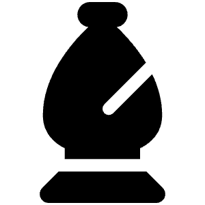 Chess Bishop Icon from Font Awesome Solid Set