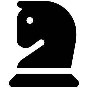 Chess Knight Icon from Font Awesome Solid Set