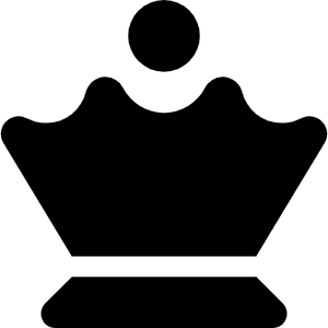 Chess Queen Icon from Font Awesome Solid Set