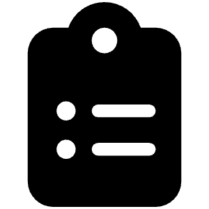 Clipboard List Icon from Font Awesome Solid Set