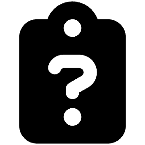 Clipboard Question Icon from Font Awesome Solid Set | Free Download as SVG Vector and Transparent PNG | Streamline icons