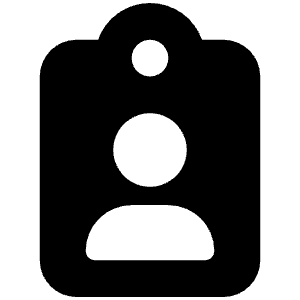 Clipboard User Icon from Font Awesome Solid Set