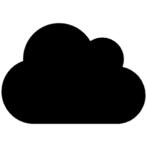Cloud Icon from Font Awesome Solid Set