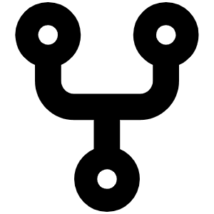 Code Fork Icon from Font Awesome Solid Set