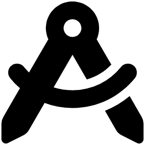 Compass Drafting Icon from Font Awesome Solid Set