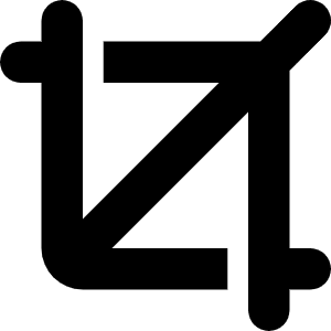 Crop Icon from Font Awesome Solid Set
