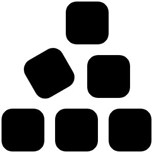 Cubes Stacked Icon from Font Awesome Solid Set