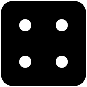 Dice Four Icon from Font Awesome Solid Set