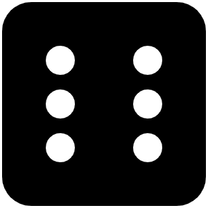 Dice Six Icon from Font Awesome Solid Set