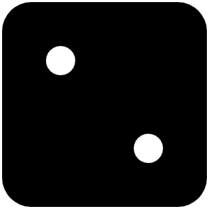 Dice Two Icon from Font Awesome Solid Set