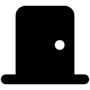 Door Closed Icon from Font Awesome Solid Set