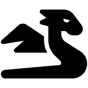 Dragon Icon from Font Awesome Solid Set