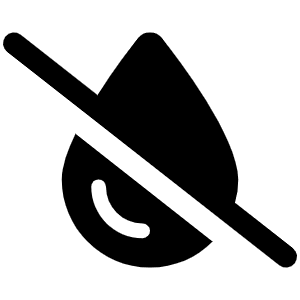 Droplet Slash Icon from Font Awesome Solid Set