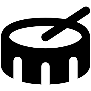 Drum Icon from Font Awesome Solid Set