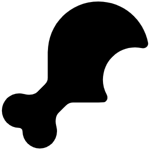 Drumstick Bite Icon from Font Awesome Solid Set