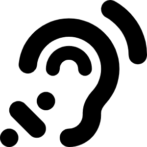 Ear Listen Icon from Font Awesome Solid Set
