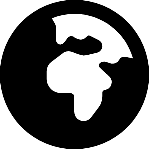 Earth Africa Icon from Font Awesome Solid Set